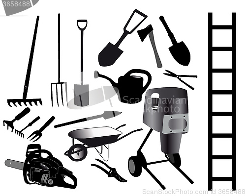 Image of tools for the gardener