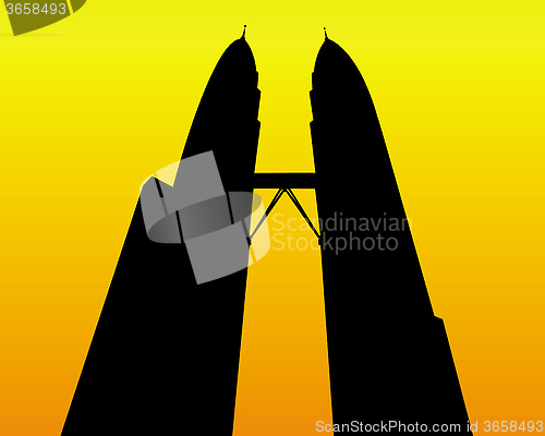 Image of Twin Towers in Malaysia