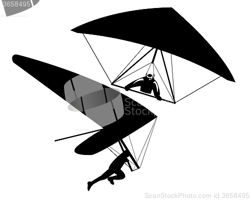 Image of two hang gliders