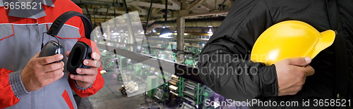 Image of Workers with safety uniform 