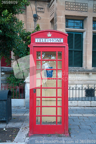 Image of Red telephone box mold English