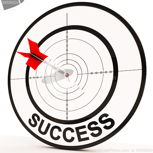 Image of Success Shows Achievement Determination And Winning