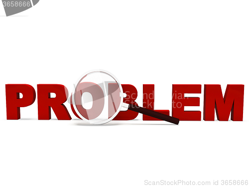 Image of Problem Word Means Difficult Dispute Or Troubles