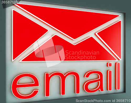 Image of Email Sign Button Shows Online Contact