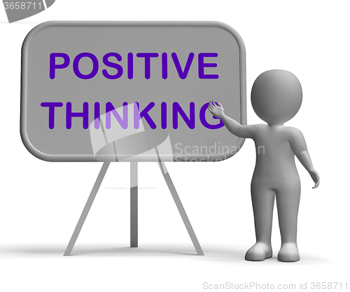 Image of Positive Thinking Whiteboard Means Optimism Hopefulness And Good