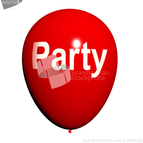 Image of Party Balloon Represents Parties Events and Celebrations