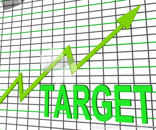 Image of Target Chart Graph Shows Hit Or Hitting Targets