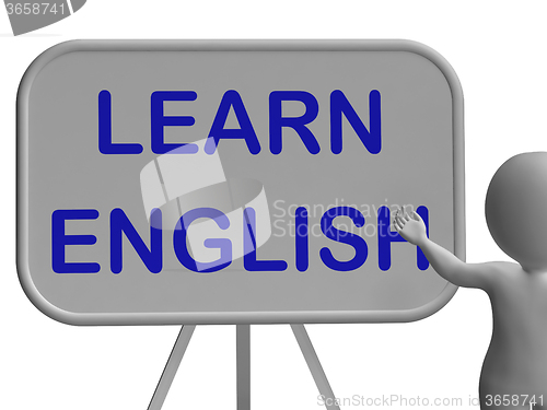 Image of Learn English Whiteboard Means Language Learning And Esol