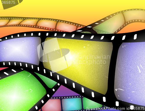 Image of filmstrip abstract