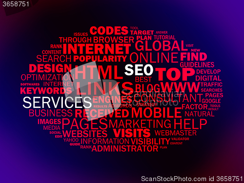 Image of Seo Services Shows Websites Search Engine Optimization Or Optimi