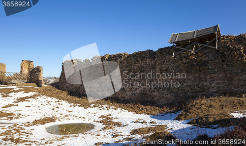 Image of ruins. Krevo Belarus