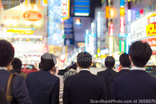 Image of Businessmen in Shinjuku, Tokyo, Japan.