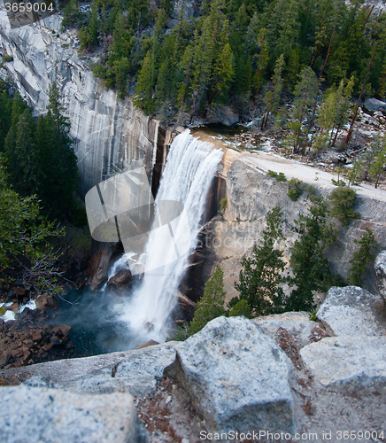 Image of Nevada waterfalls in Yosemite