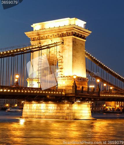 Image of Budapest at night