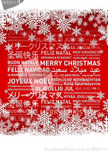 Image of Merry christmas card from the world