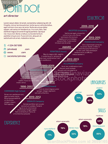 Image of New resume cv template for job seekers