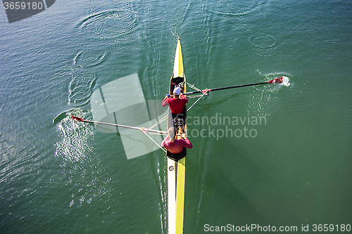 Image of Two Man paddling