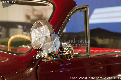 Image of Retro headlamp on the car