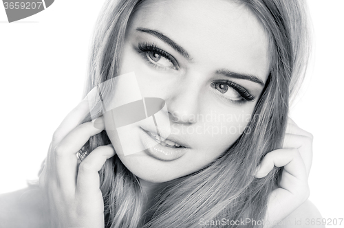 Image of Young beautiful woman