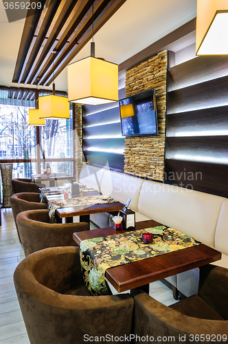 Image of Modern restaurant interior