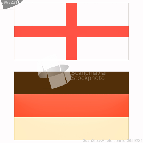 Image of England and Germany flags