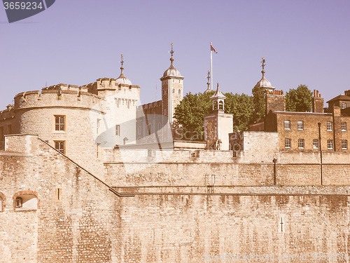 Image of Retro looking Tower of London
