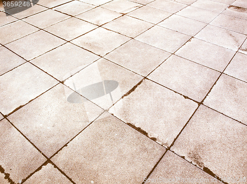 Image of Retro looking Concrete pavement
