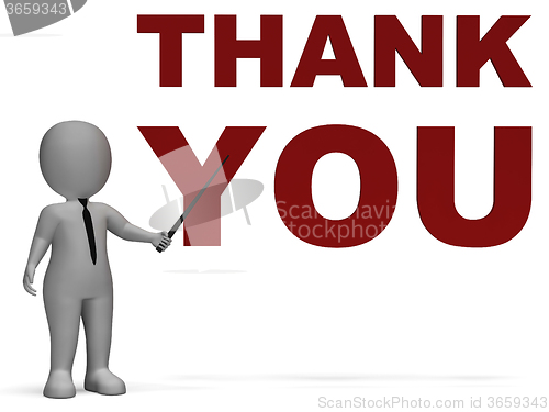 Image of Thank You Notice Shows Thanks