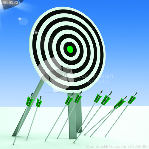 Image of Arrows On Floor Showing Poor Accuracy