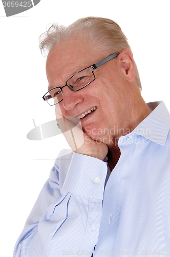 Image of Laughing older man.