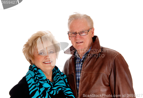 Image of Lovely older couple in closeup.