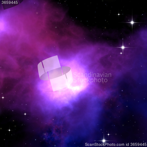 Image of purple nebula