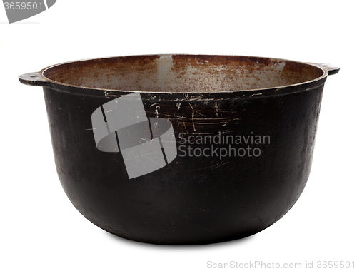 Image of Old dirty big pot