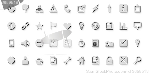 Image of 40 web design icons