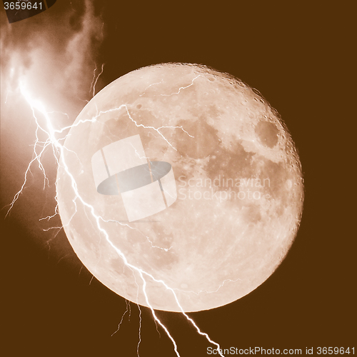 Image of Lightning on the moon