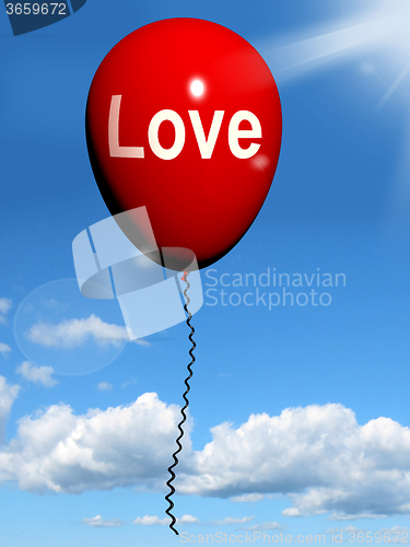 Image of Love Balloon Shows Fondness and Affectionate Feelings