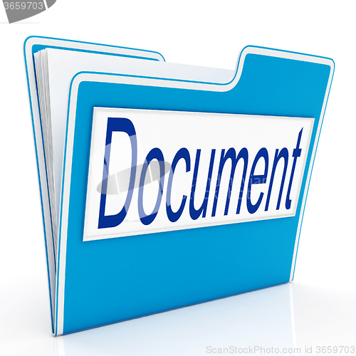 Image of Document On File Means Organizing And Paperwork