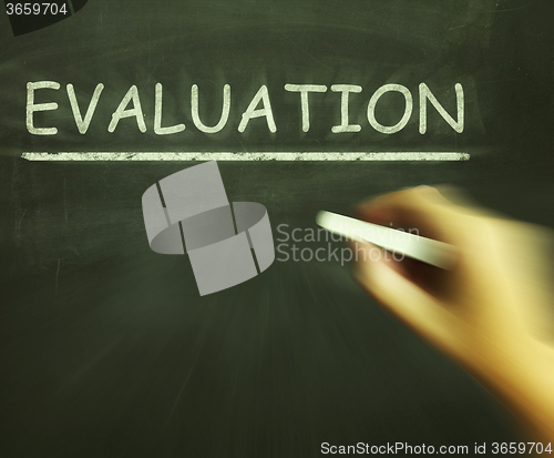 Image of Evaluation Chalk Means Judgement Interpretation And Opinion