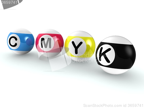 Image of Cmyk Publishing Shows Printing And Printer Ink