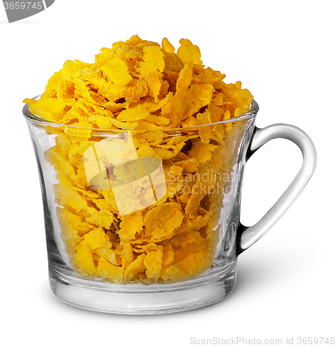 Image of Cornflakes in a glass cup