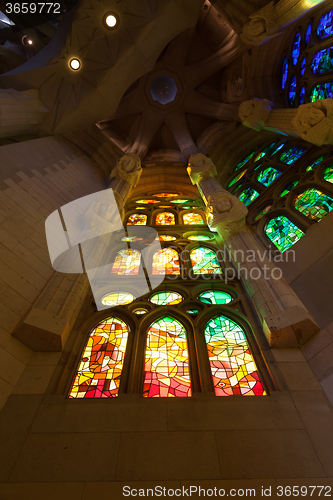 Image of Church windows interior