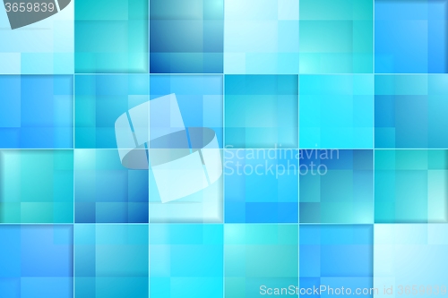 Image of Abstract bright blue tech background