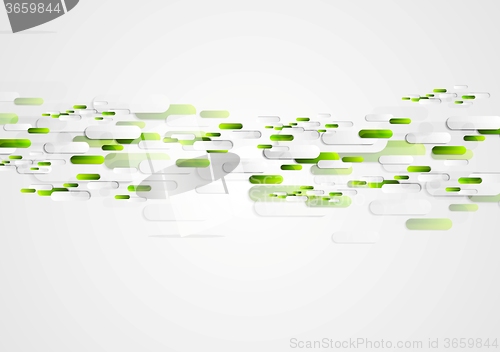 Image of Green grey abstract tech vector illustration design