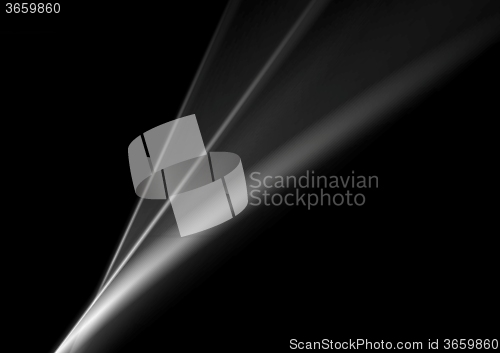 Image of Black and white monochrome smooth lines abstraction