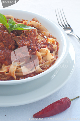 Image of Homemade pasta with ragu of wild boar