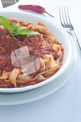 Image of Homemade pasta with ragu of wild boar