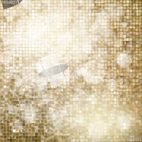 Image of Golden mosaic background. EPS 10