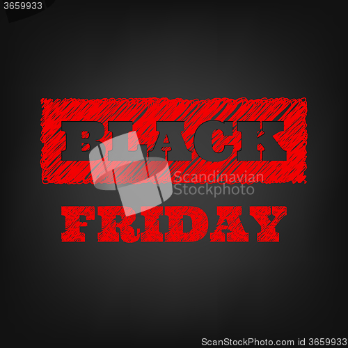 Image of Black friday sale template. EPS 10