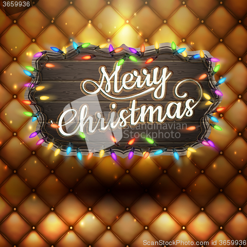Image of Christmas greeting card. EPS 10