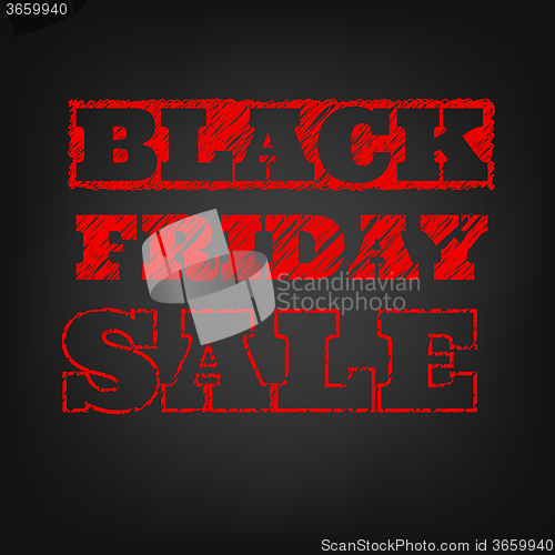 Image of Black friday sale template. EPS 10